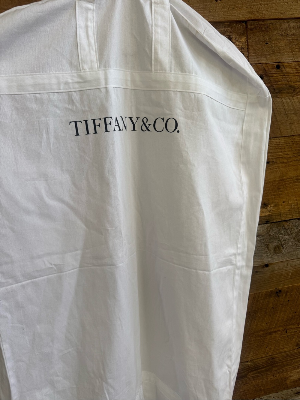 Authentic Tiffany & Co. White Fabric Garment Bag Dust Cover EUC